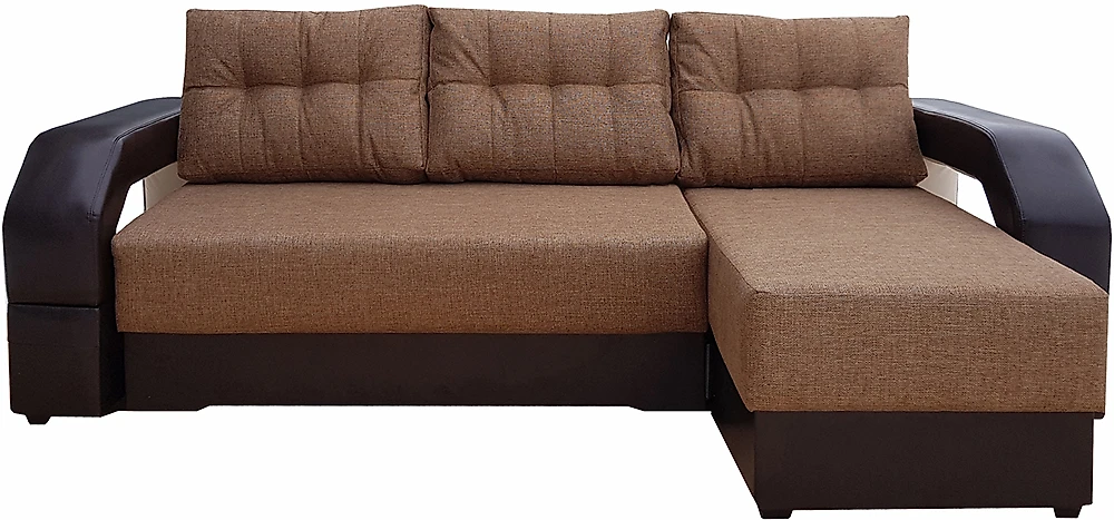 Угловой диван с подушками Манчестер Вудлайн Мокко