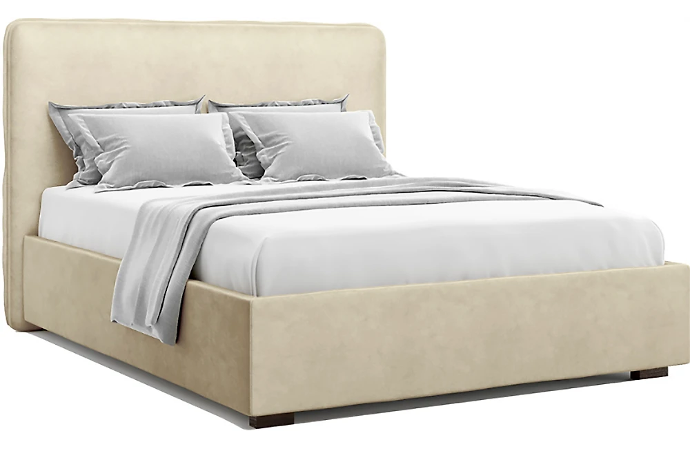 Современная двуспальная кровать Брахано Беж
