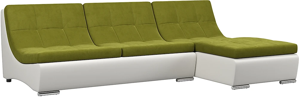 Зелёный модульный диван Монреаль-1 Свамп