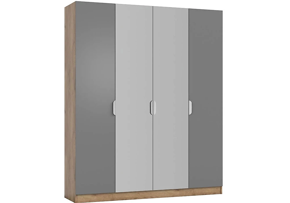 Шкаф серого цвета  Босс-180 Дизайн-2