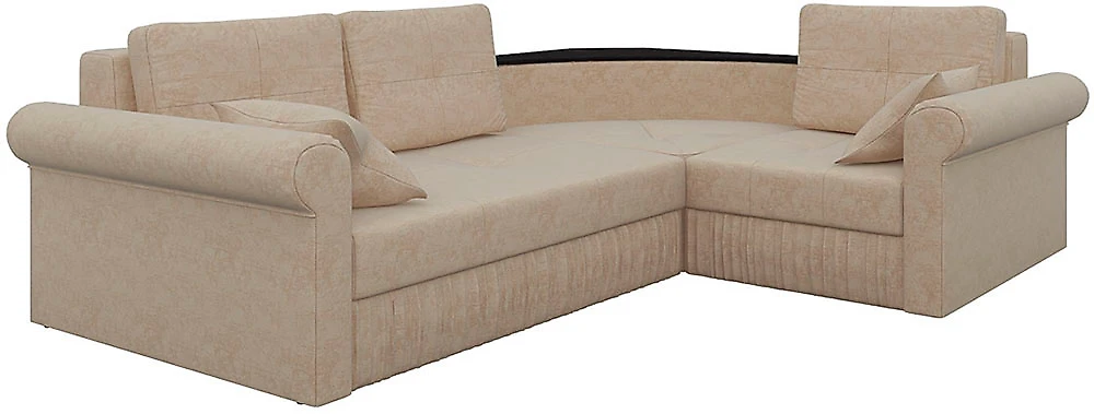 спальный диван в гостиную Юта Вельвет Беж