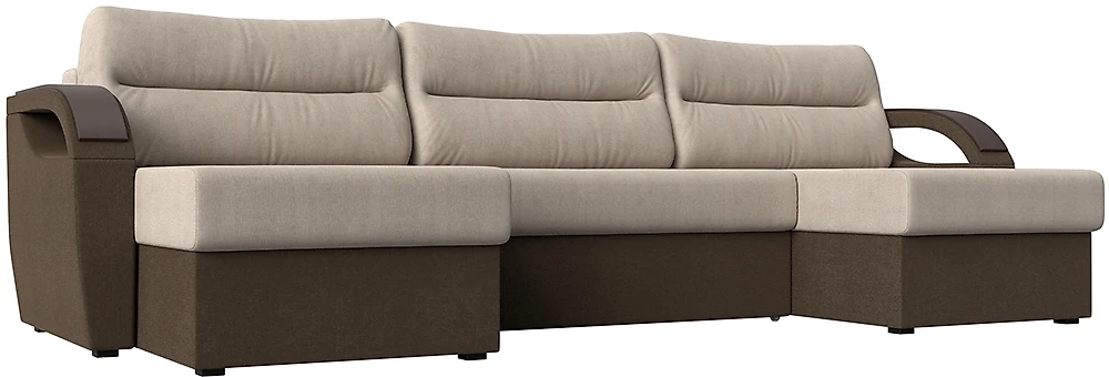 Угловой диван для ежедневного сна Форсайт Кантри Беж-Браун
