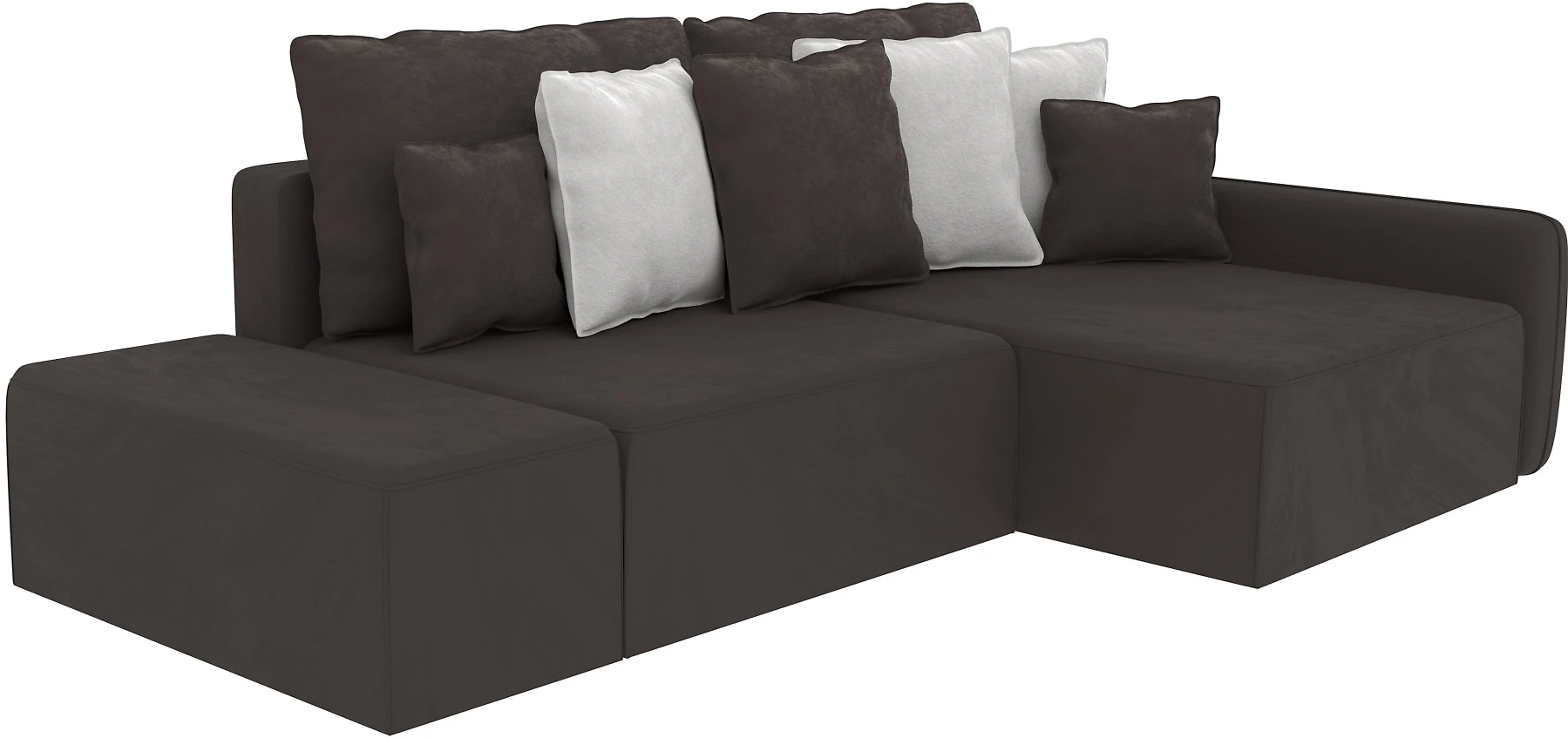 Угловой диван с пуфом Портленд Дизайн 4