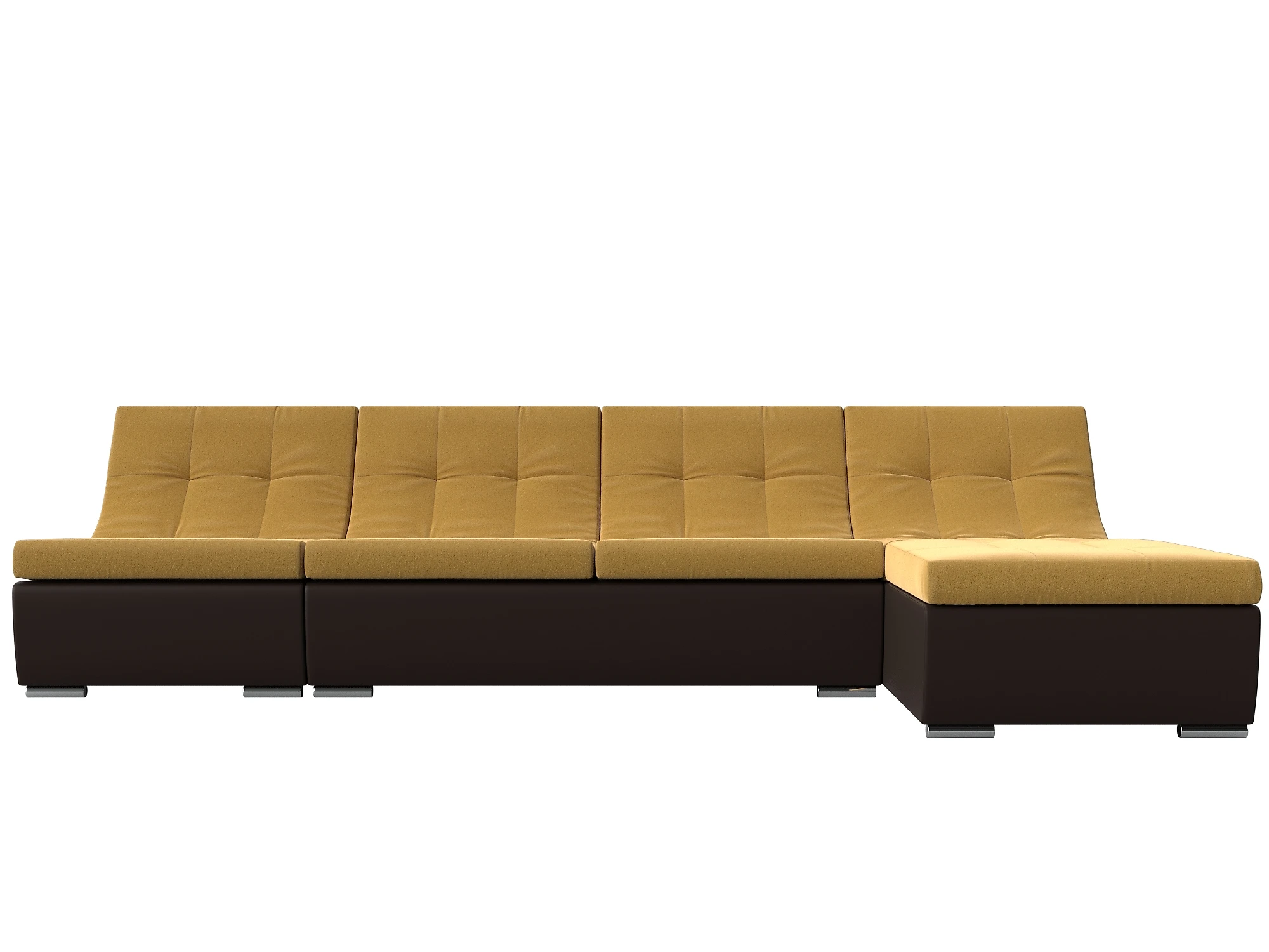 Жёлтый угловой диван  Монреаль Дизайн 4