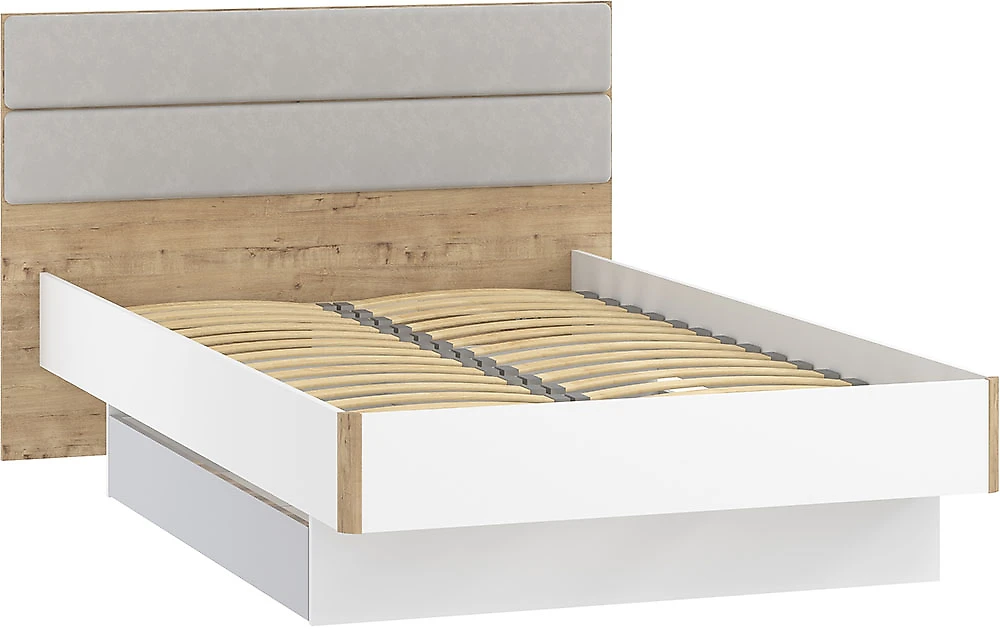 Современная двуспальная кровать Морти НМ 041.20 Бунратти с 2 ящиками