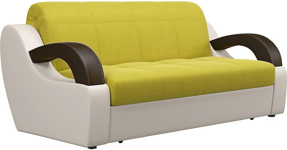Жёлтый детский диван Мадрид-МК Плюш Олива