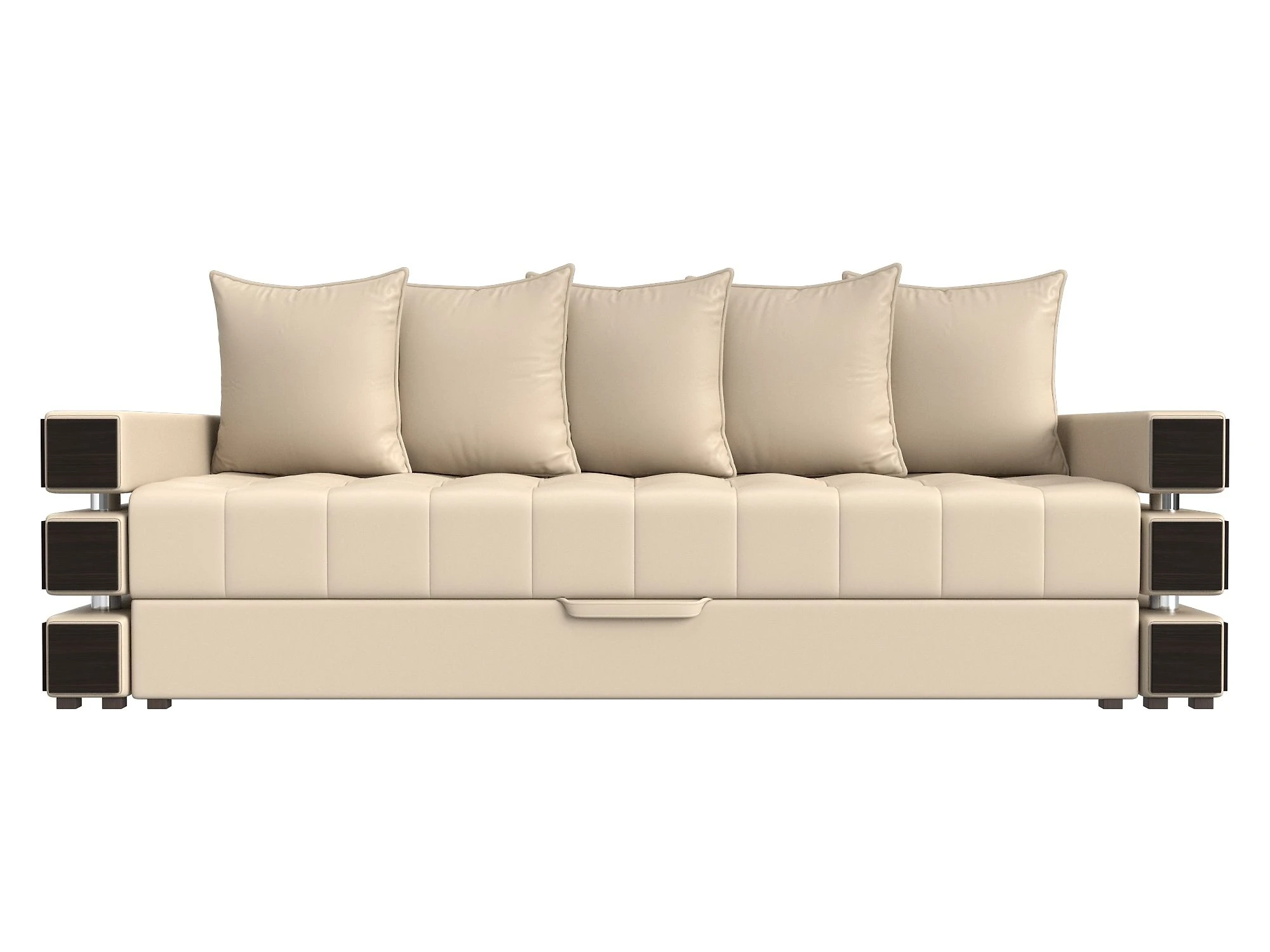Бежевый прямой диван Венеция Дизайн 1