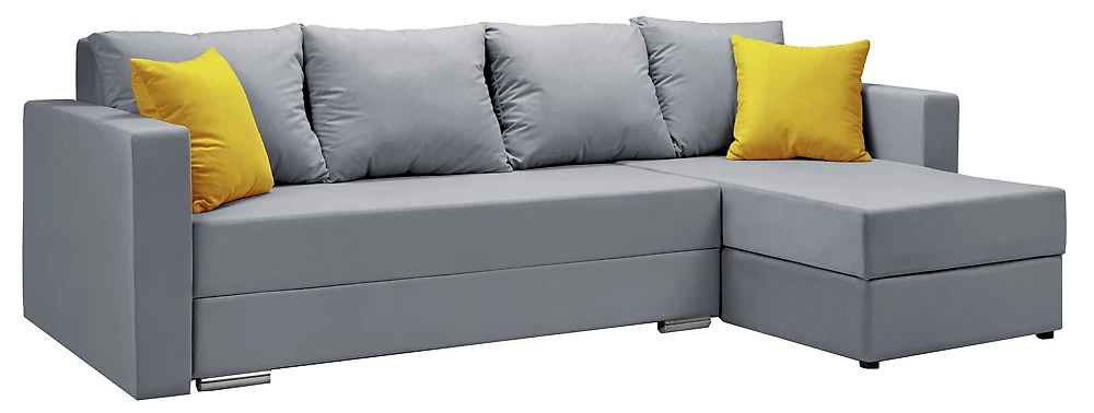 Угловой диван с ящиком для белья Саванна-2 Грей