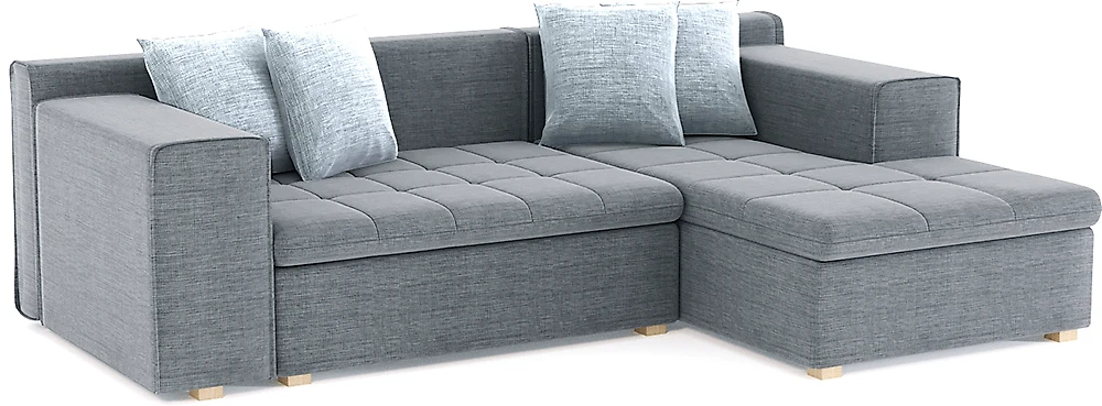 Серый угловой диван Чикаго Кантри Дизайн 18