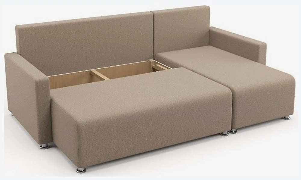 Угловой диван эконом класса Каир с подлокотниками Дизайн-2