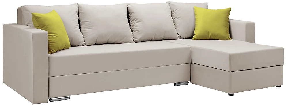 Угловой диван с ящиком для белья Саванна-2 Беж