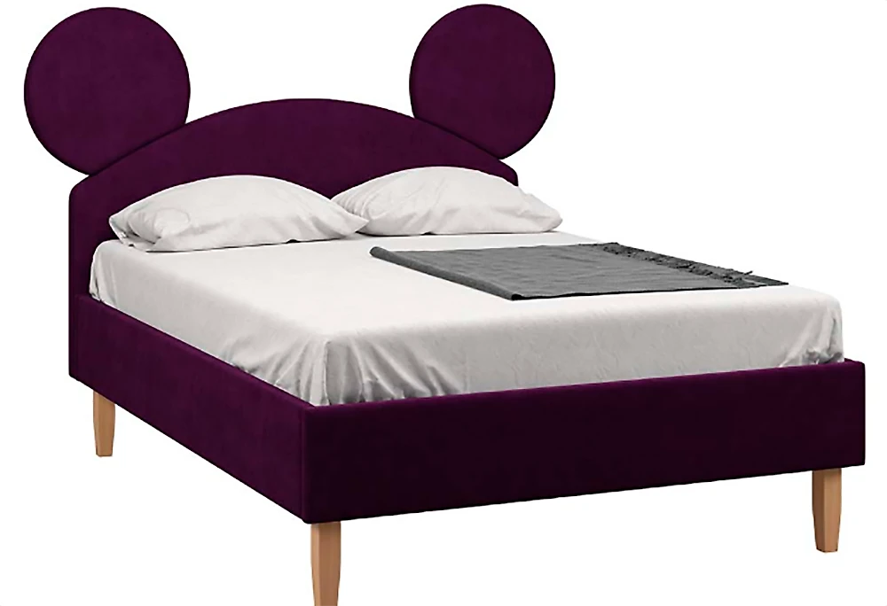 Широкая детская кровать Микки Фиолет