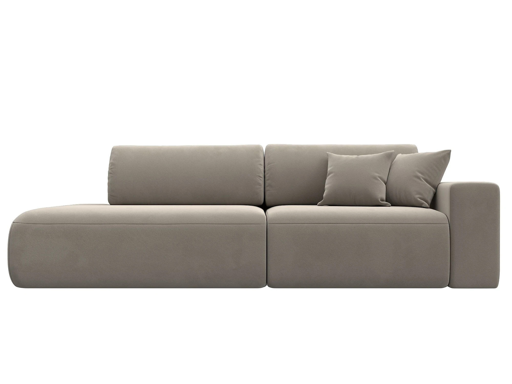 Бежевый прямой диван Лига-036 Модерн Дизайн 1