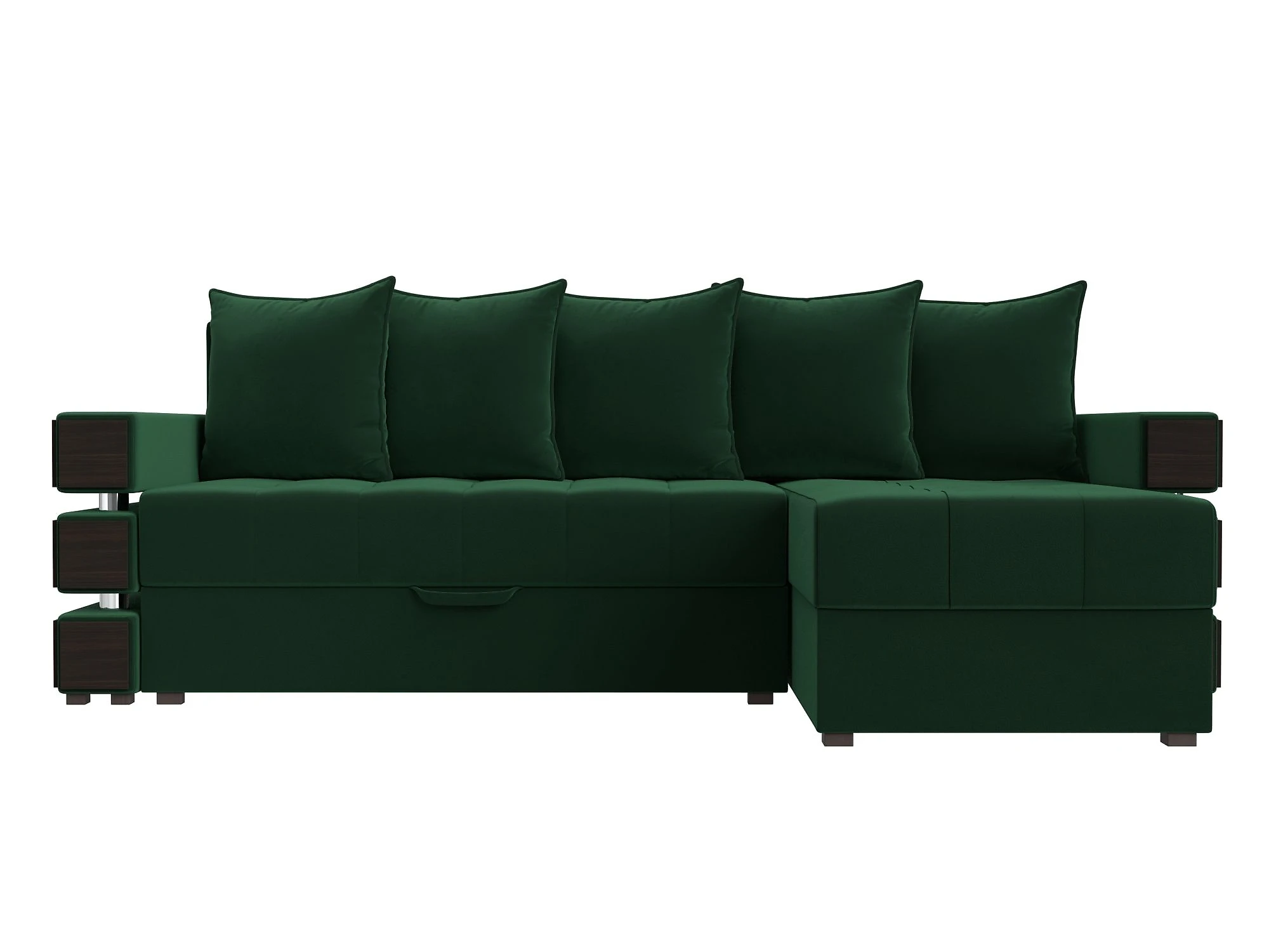 Узкий угловой диван Венеция Плюш Дизайн 5