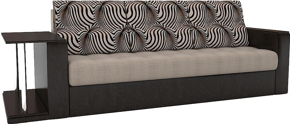 Двуспальный диван еврокнижка Атланта-Эконом Изи Браун со столиком