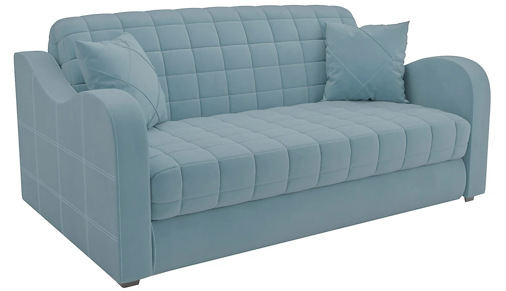 Синий детский диван Барон-4 Плюш Лайт Блу