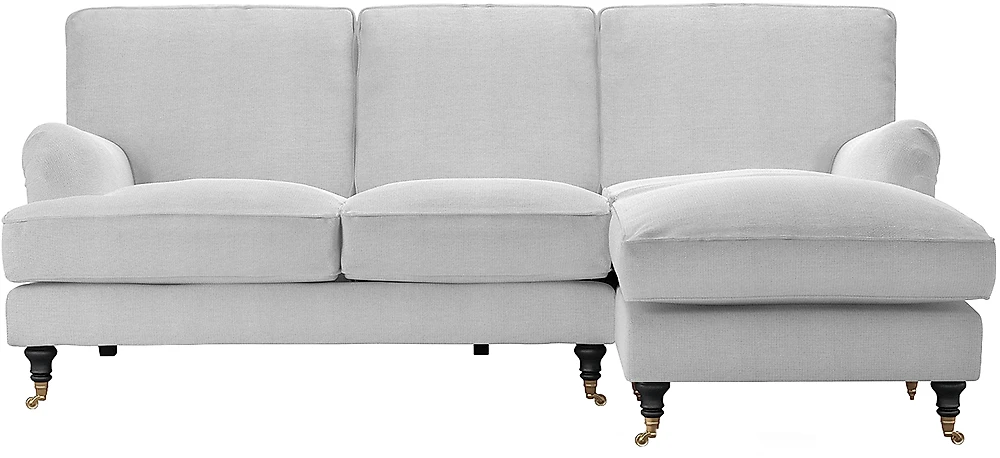Угловой диван с ящиком для белья Бристоль Грей
