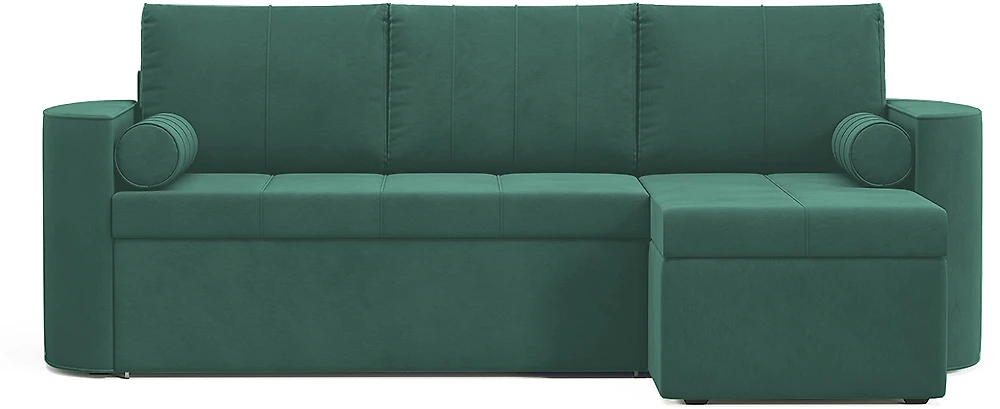 Угловой диван изумрудный Колибри Дизайн 4