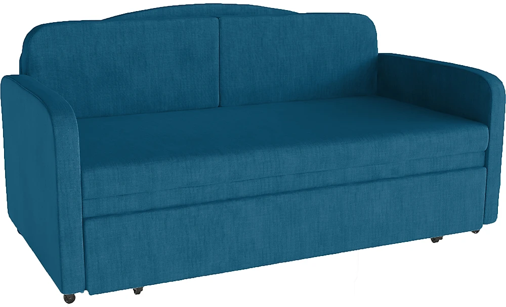 Синий прямой диван Баллу Дизайн 4