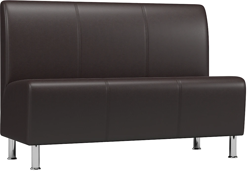 Прямой кожаный диван Твистер Венге