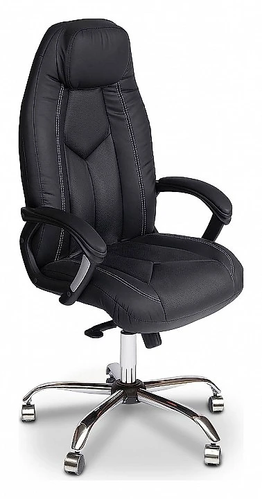 Чёрное кресло Boss Дизайн-3
