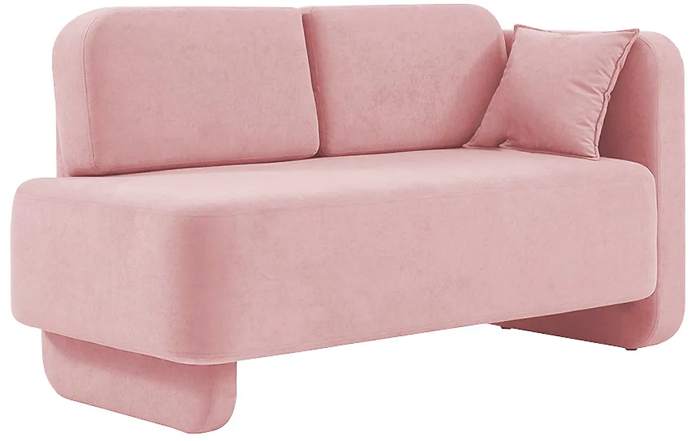 Выкатной диван с ящиком для белья Хьюстон Пинк
