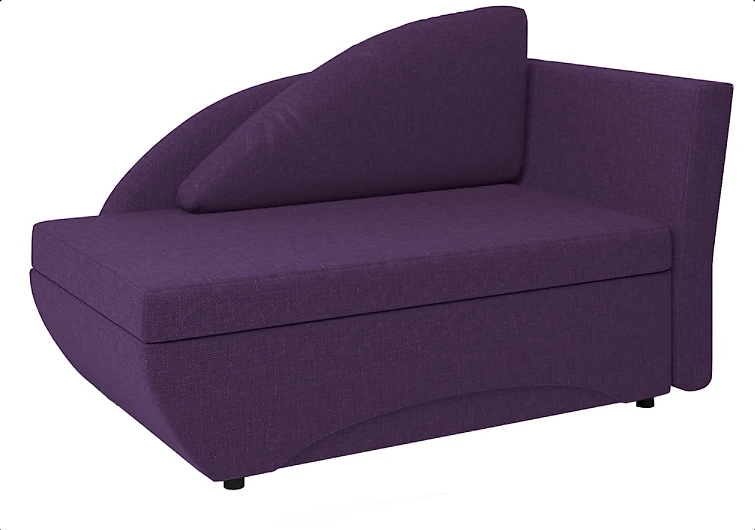 Выкатной диван без подлокотников Трио Фиолет