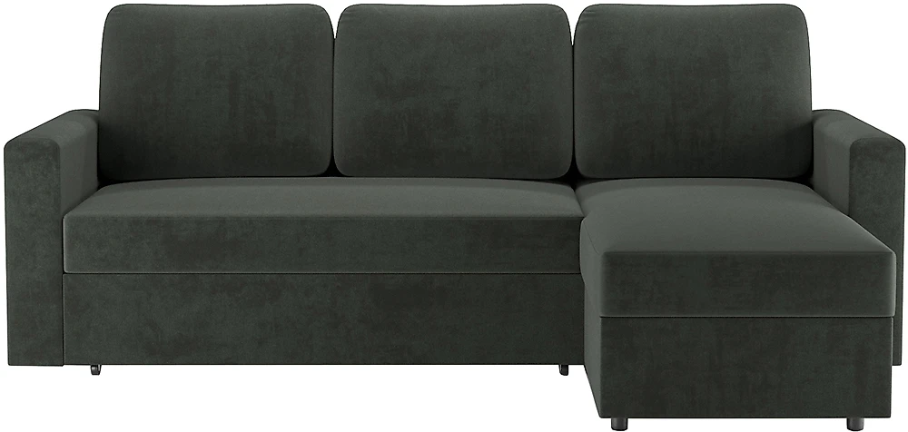 Серый угловой диван Леон Дизайн 2
