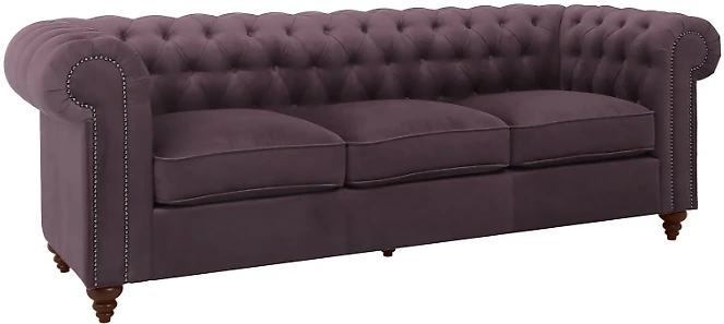 Фиолетовый диван Честер Классик 3 Дизайн 5