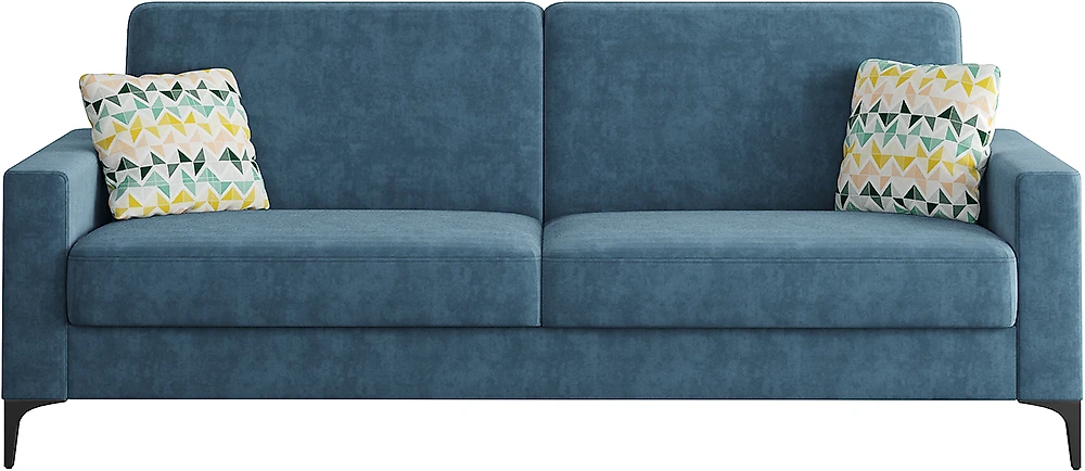 Синий прямой диван Алекс Дизайн-1