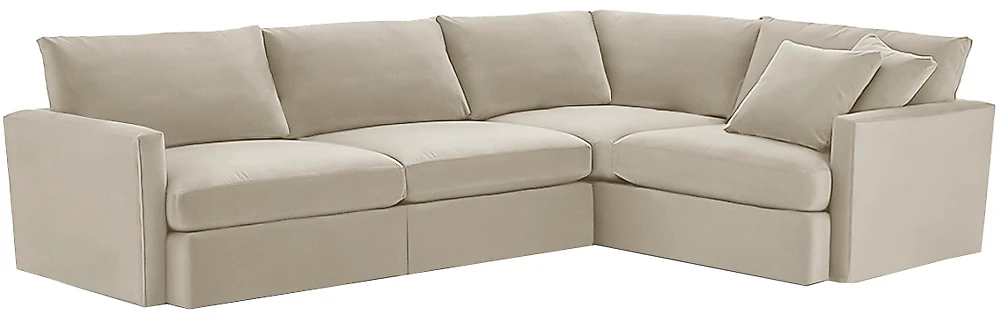 Угловой диван с креслом Марсия Милк