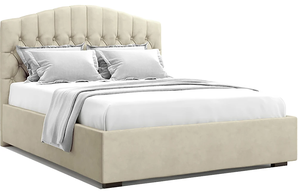 Большая двуспальная кровать Лугано Беж