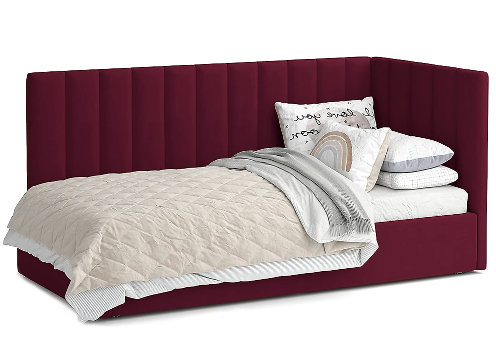 Кровать с подъемным механизмом и мягким изголовьем Тиволи Дизайн-3