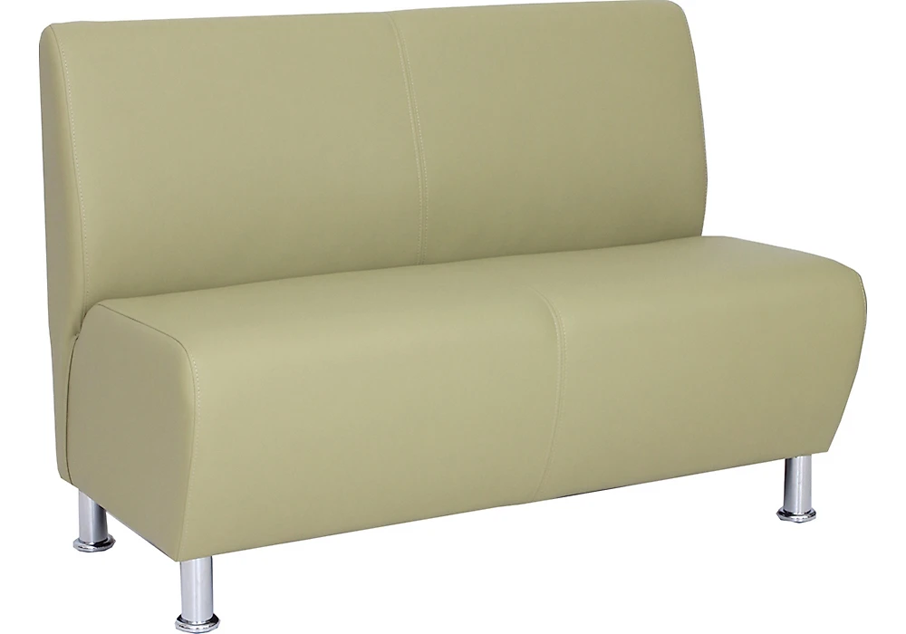 Прямой диван из экокожи Блюз 10.08 двухместный