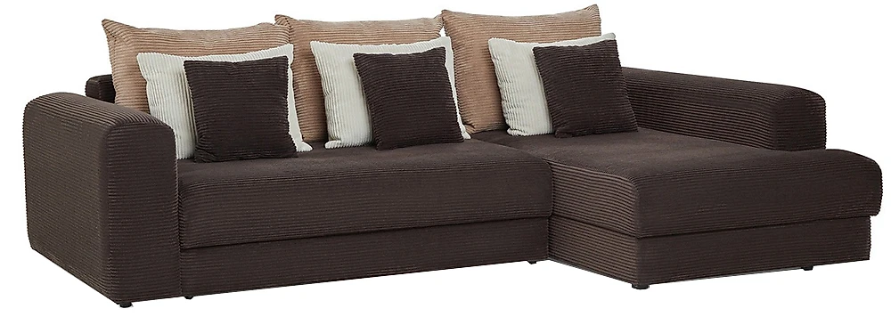 Угловой диван из велюра Манхеттен Люкс Дизайн-2