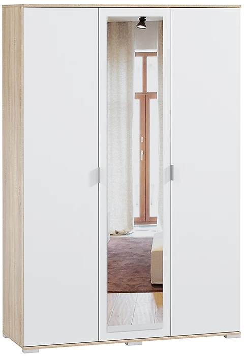 Шкаф с распашными дверями Стелла-3 с зеркалом