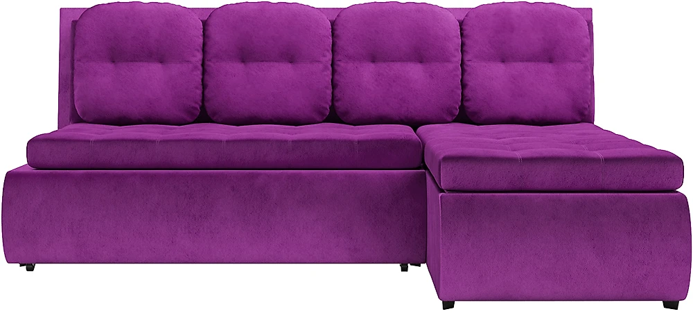 Угловой диван для гостиной Кормак Вельвет Фиолет