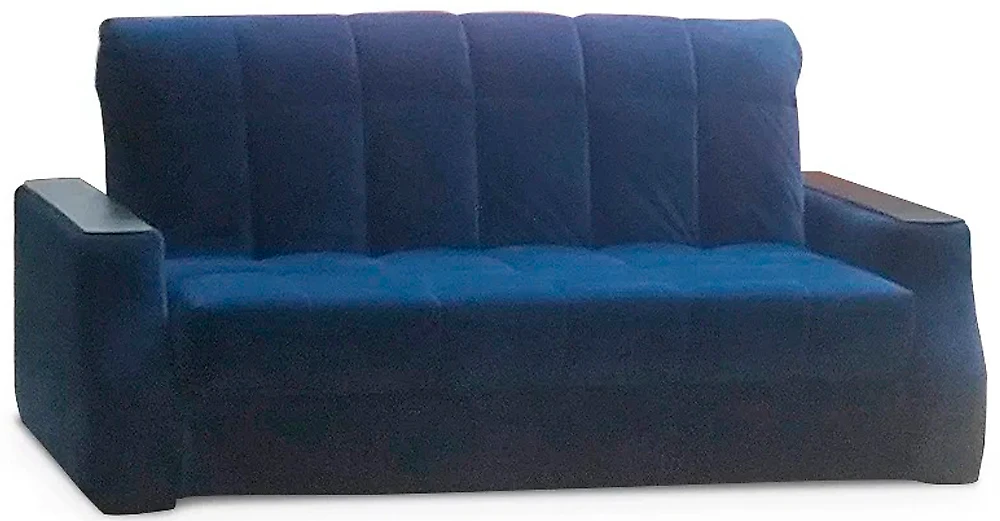 Синий прямой диван Аделетта 140 (м88)