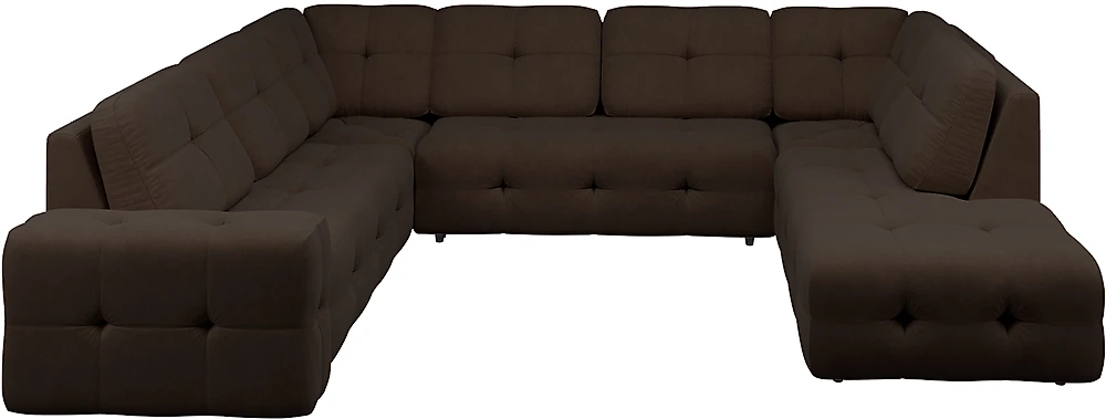 Модульный диван с оттоманкой  Спилберг-2 Дарк Браун