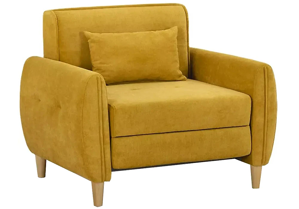 желтое кресло Анита Плюш Дизайн 1