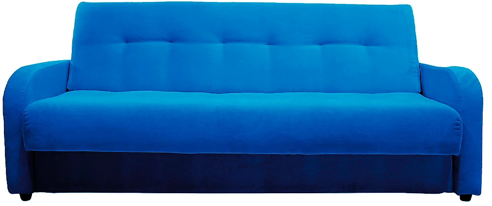 Синий прямой диван Лондон Люкс Блю