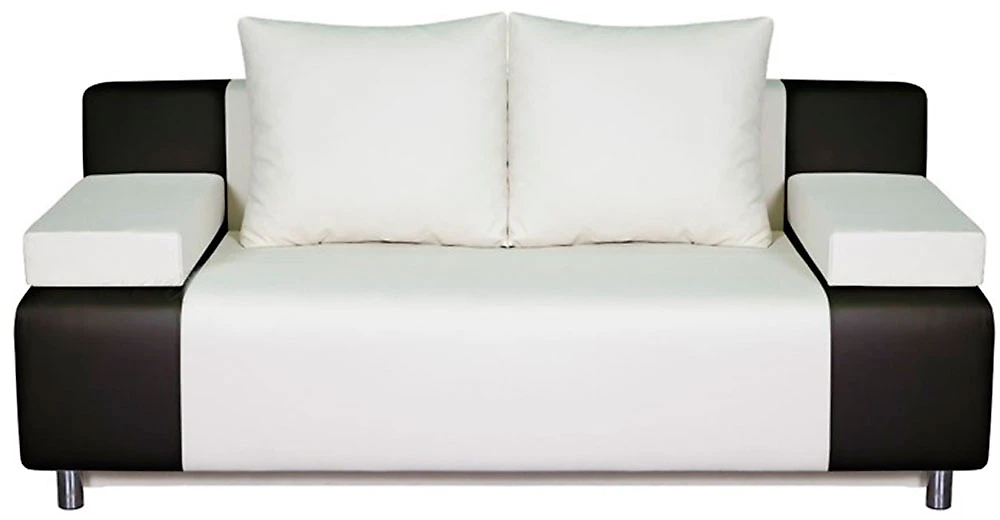 Белый кожаный диван Чарли (Парма) Крим