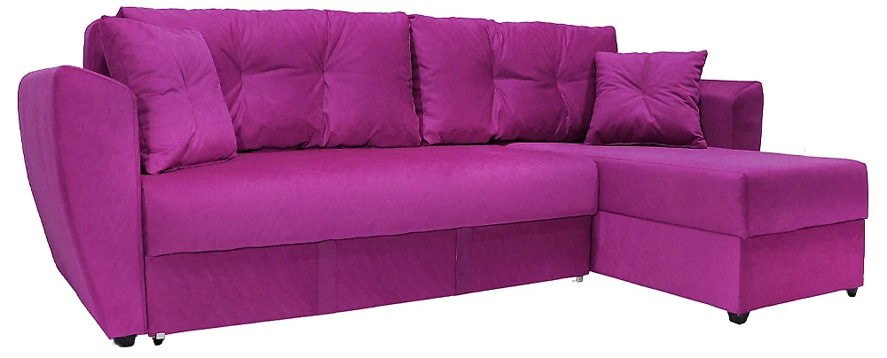 Угловой диван с ящиком для белья Амстердам Фиолет
