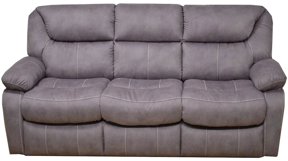 Прямой диван Кливия 3-х местный кожаный