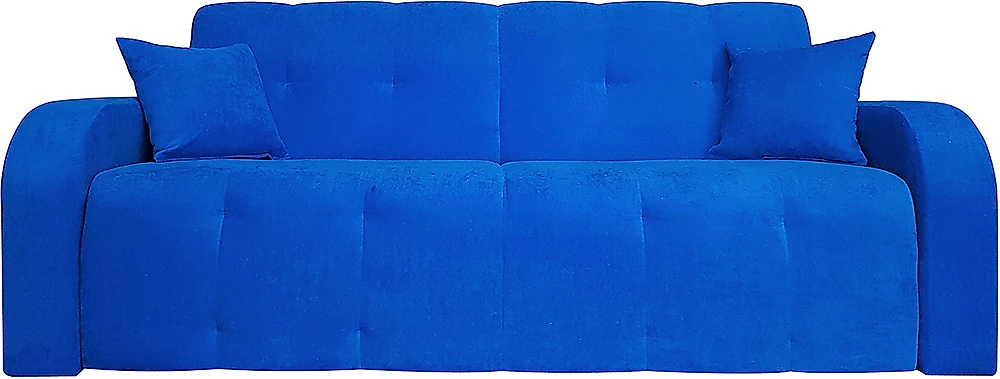Синий прямой диван Марсель Блю
