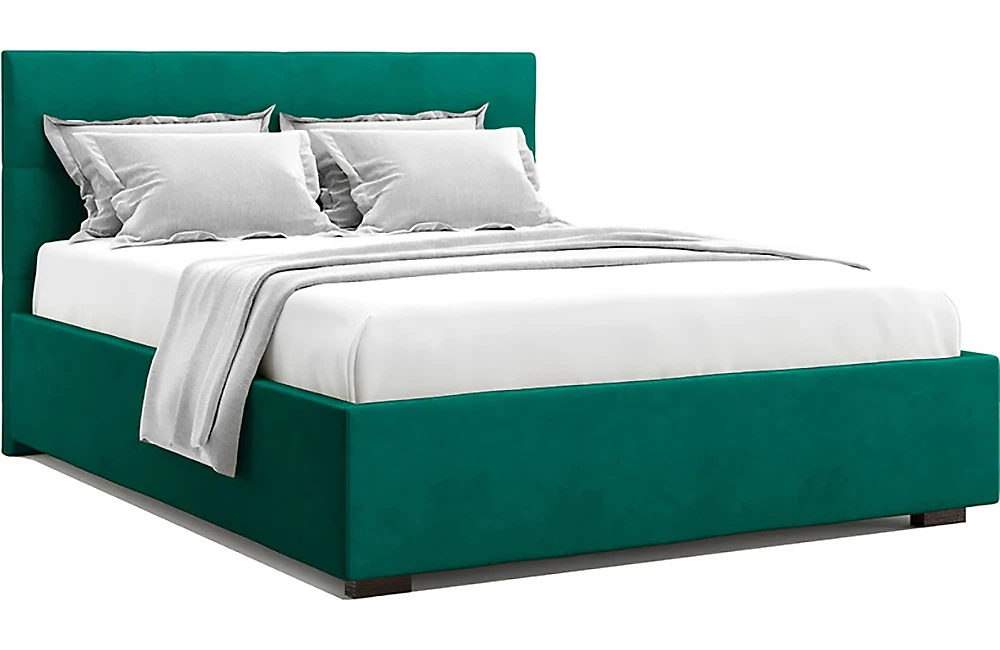 Большая двуспальная кровать Гарда Изумруд