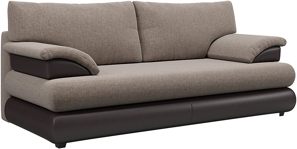 Прямой кожаный диван Фиджи-эконом М Монтего Дизайн 1