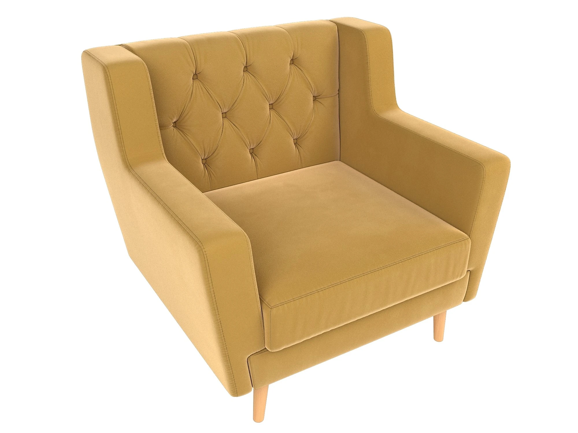 кресло желтого цвета Брайтон Люкс Дизайн-2