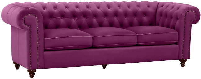 Фиолетовый диван Честер Классик 3 Дизайн 8