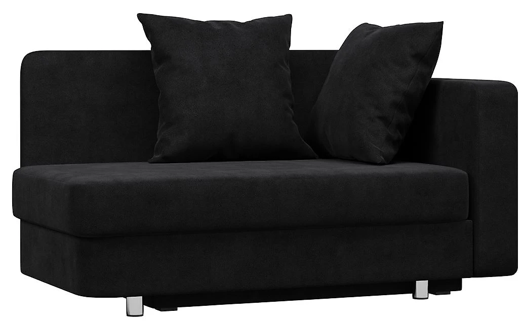 Выкатной прямой диван Малютка (Леон) Неро